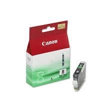 CANON TINTA VERDE IX 4000/5000 - IP 4200/5200/5200R/6600D/4300/3300/5300/4500/6700D - PRO 9000 - MP 500/800/830/530/600/810/510/610/520/150 - MX 700/850 - CLI 8G