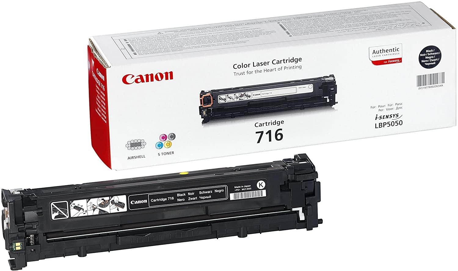 ARC_21153.jpg CANON TONER NEGRO LBP 5050/5050N - MF 8030/8050 - CN 800CW - CRG 716BK - Imagen 1