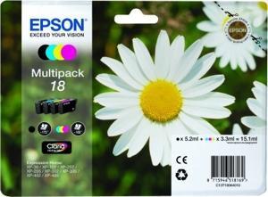 EPSON BK / C / M / Y EXPRESSION HOME XP-102/205/305/405 - Nº18 (PACK 4 COLORES)