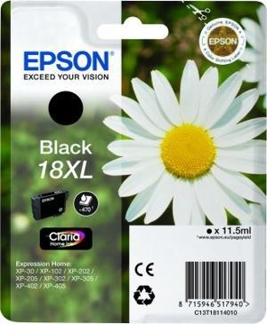 EPSON TINTA NEGRO EXPRESSION HOME XP-102/205/215/305/405 - Nº18XL