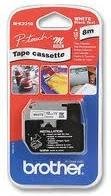 BROTHER CINTA NO LAMINADA TEXTO NEGRO SOBRE BLANCO - 12MMX8M
