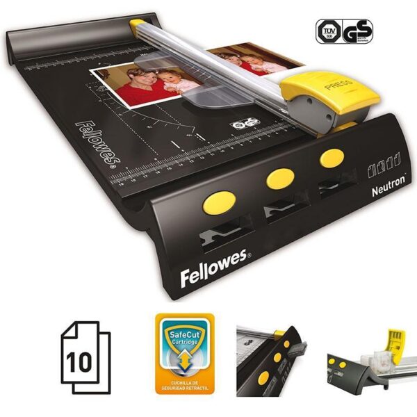 FELLOWES CIZALLA NEUTRON A4 10 HOJAS NEGRO