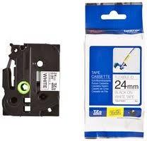 BROTHER CINTA ROTULADORA LAMINADA FLEXIBLE TEXTO NEGRO SOBRE BLANCO - 24MMX8M