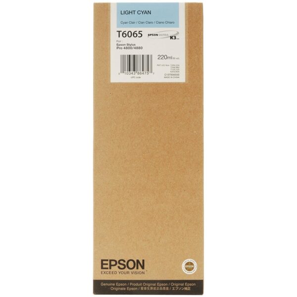 EPSON TINTA CIAN CLARO GF STYLUS PRO 4880, 4800 *ALTA CAPACIDAD*
