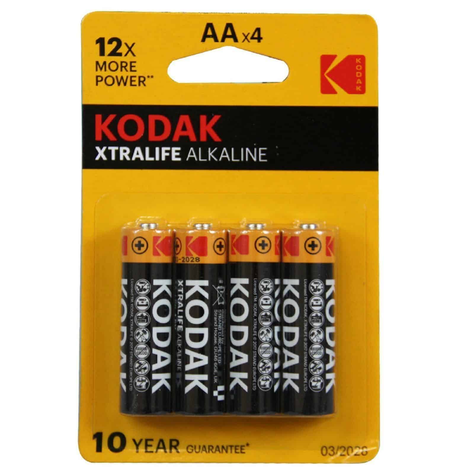 ARC_25647.jpg KODAK PILAS EXTRALIFE ALCALINA 4UD LR06 AA BLISTER - Imagen 1
