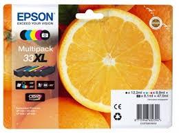 EPSON BK / C / M / Y MULTIPACK 5 COLORES EXPRESSION HOME XP-530, 630, 830 - 33XL