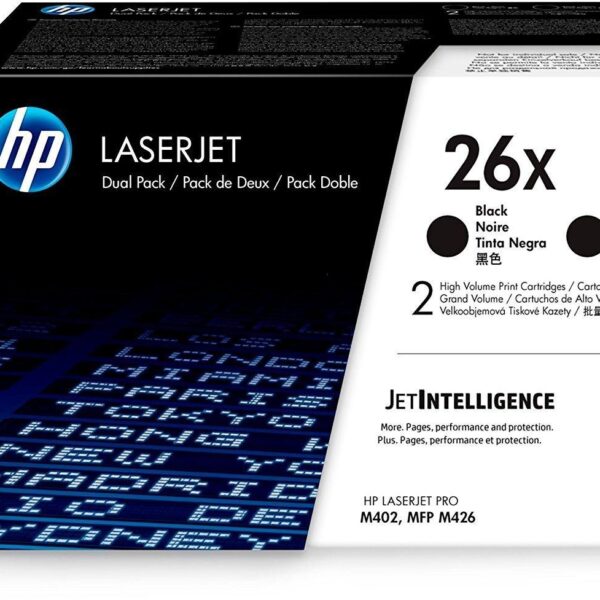 HP TONER NEGRO LASERJET PRO M402DN / M402N/ M402D / M426DW / M426FDN / M426FDW - 26X (PACK 2)