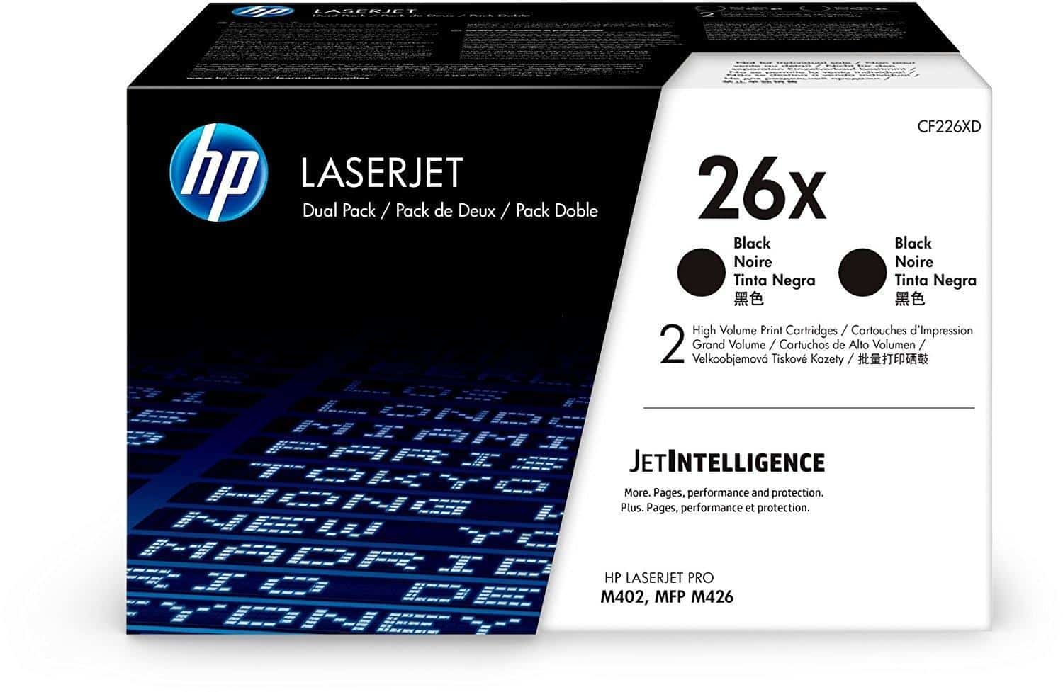 ARC_26182.jpg HP TONER NEGRO LASERJET PRO M402DN / M402N/ M402D / M426DW / M426FDN / M426FDW - 26X (PACK 2) - Imagen 1