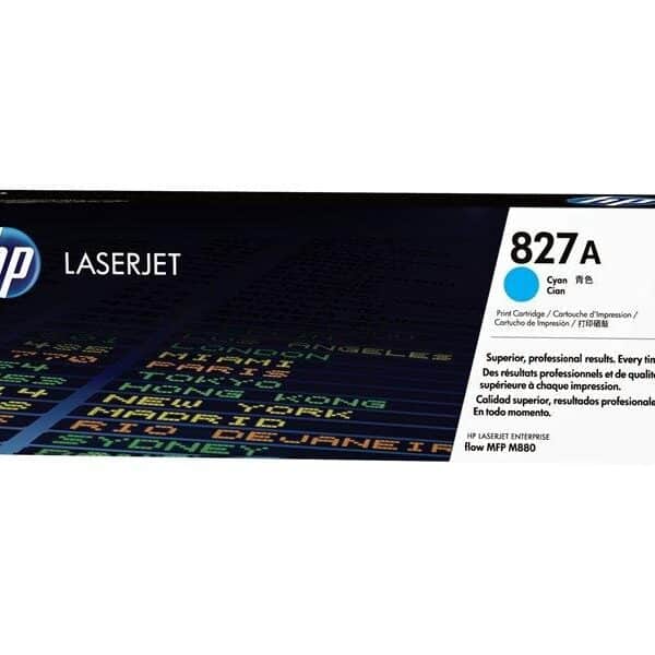 HP TONER CIAN LASERJET MFP M880 - Nº 827A