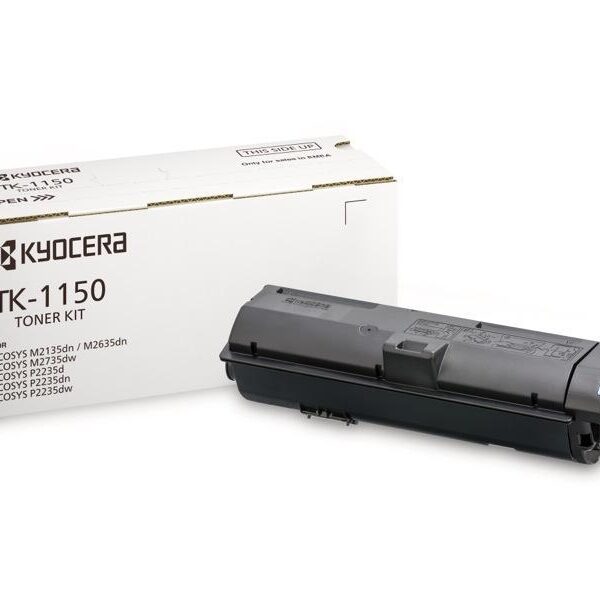 KYOCERA-MITA TONER NEGRO ECOSYS M2135DN/P2235DN/P2235DW/P2235D/M2635DN/M2735DW -TK1150