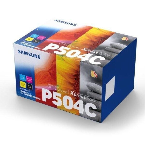 SAMSUNG CLP-415 CLX-4195 RAINBOW PACK 4 TONER C/M/Y/K (CMY 1.800 PÁG - K 2.500 PÁG) CLT-P504C