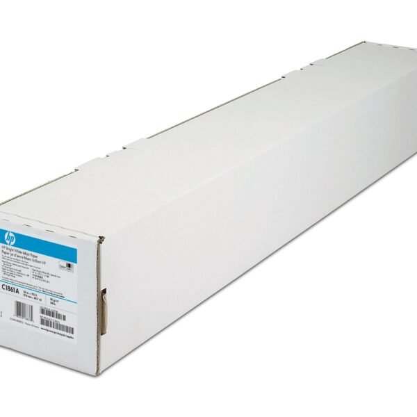 HP PAPEL BLANCO BLANCO BRILLANTE, A0, 90G/M2, 45.7M