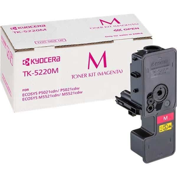 KYOCERA MITA TONER MAGENTA ECOSYS M5521CDN, ECOSYS M5521CDW, ECOSYS P5021CDN, ECOSYS P5021CDW -TK-5220M