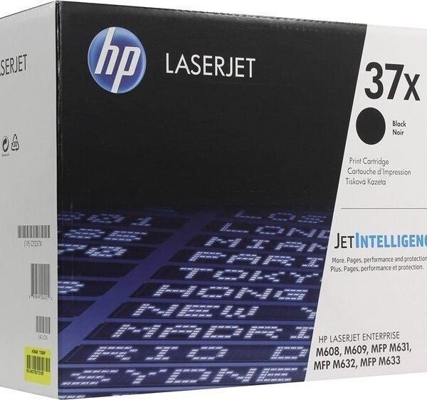 HP TONER NEGRO LASERJET M608N/DN/X, M609DN/X, M631DN/Z, M632FHT/H, FLOW M631H/M632Z - Nº 37X ALTA CAPACIDAD