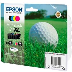 EPSON MULTIPACK 4-COLOURS 34XL DURABRITE ULTRA INK (1 X 10,8 ML AMARILLO, 1 X 16,3 ML NEGRO, 1 X 10,8 ML CIAN, 1 X 10,8 ML MAGENTA)