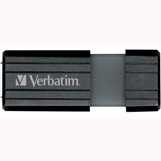 VERBATIM PENDRIVE STORE'N'GO PINSTRIPE 8GB HI-SPEED RETRÁCTIL USB 2.0 NEGRO