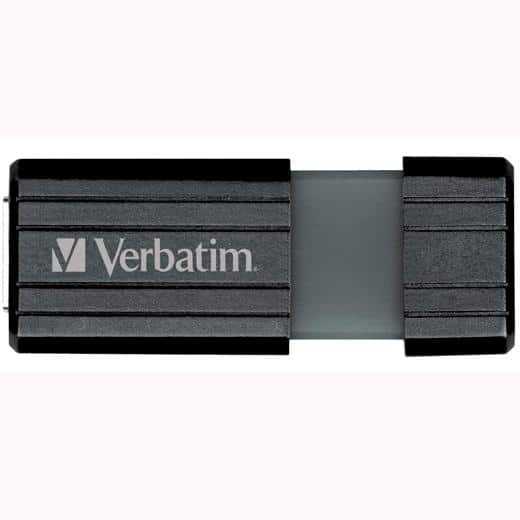 VERBATIM PENDRIVE STORE'N'GO PINSTRIPE 16GB HI-SPEED RETRÁCTIL USB 2.0 NEGRO