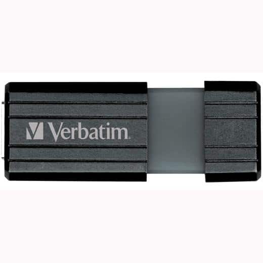 VERBATIM PENDRIVE STORE'N'GO PINSTRIPE 32GB HI-SPEED RETRÁCTIL USB 2.0 NEGRO
