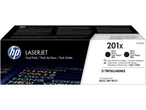 HP TONER NEGRO LASERJET PRO M252, M277, 274,  MFP /M377 (PACK2) - Nº 201X