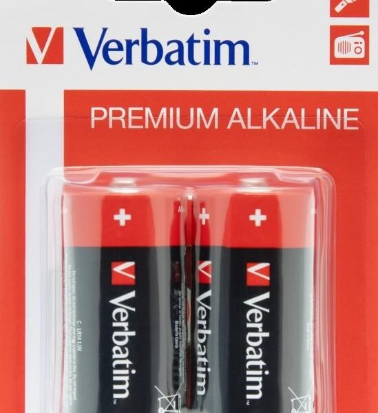 VERBATIM PILAS ALCALINAS C - LR14 - PACK 2 UDS