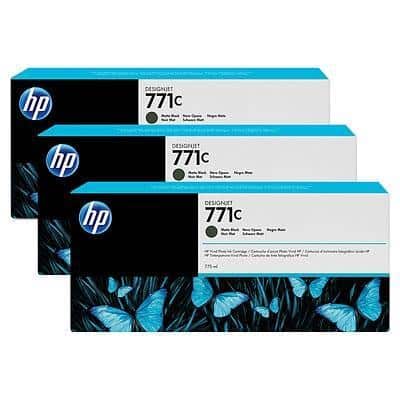 HP CARTUCHO GF PARA Z6200 MBK 771C, COLOR NEGRO MATE, PACK 3 UDS