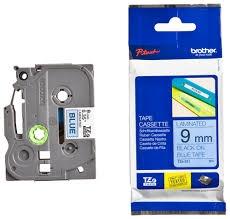 BROTHER CINTA ROTULADORA LAMINADA TEXTO NEGRO SOBRE AZUL - 9MMX8M