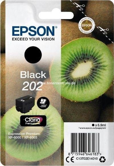 EPSON SINGLEPACK NEGRO 202 CLARIA PREMIUM INK