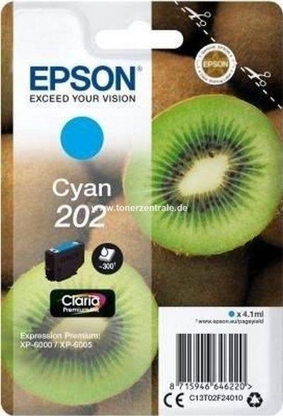 EPSON SINGLEPACK CYAN 202 CLARIA PREMIUM INK