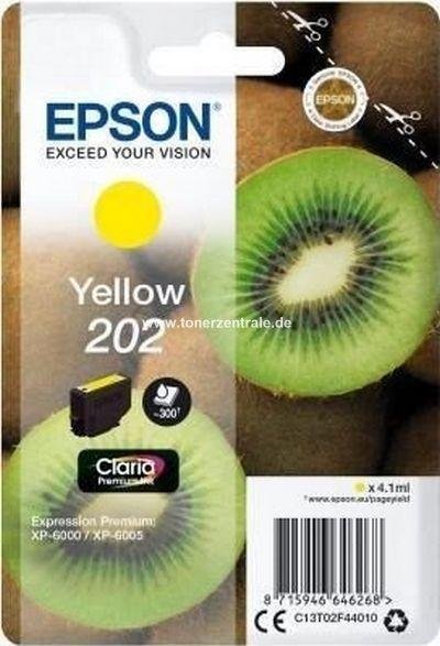 EPSON SINGLEPACK YELLOW 202 CLARIA PREMIUM INK