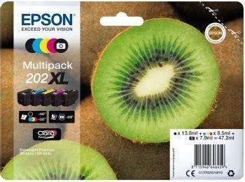 EPSON MULTIPACK 5-COLOURS 202XL CLARIA PREMIUM INK KIWI