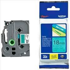 BROTHER CINTA ROTULADORA LAMINADA TEXTO NEGRO SOBRE VERDE - 18MMX8M