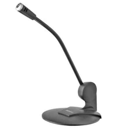 TRUST MICRÓFONO DE ESCRITORIO PRIMO ALTA SENSIBILIDAD C/PEDESTAL AJUSTABLE CABLE 1,8M NEGRO