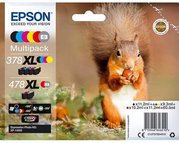 EPSON MULTIPACK 6-COLOURS 478XL CLARIA PHOTO HD INK