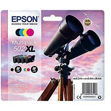 EPSON PACK BK/C/M/Y  XP-5100, 5105 / WF2860DWF,2865DWF - Nº 502XL (4 COLORES)
