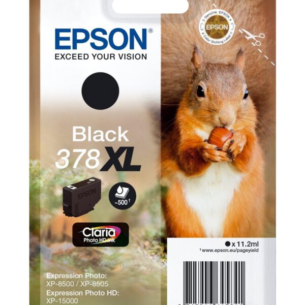 EPSON TINTA NEGRO XP-8500, 8505, 15000 - Nº 378XL (CLARIA PHOTO HD)