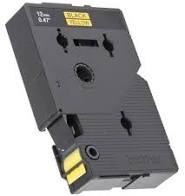 BROTHER CINTA ROTULADORA LAMINADA TEXTO NEGRO SOBRE AMARILLO DE 12MMX7,7M