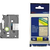 BROTHER CINTA ROTULADORA LAMINADA MATE TEXTO BLANCO SOBRE GRIS CLARO - 12MMX5M
