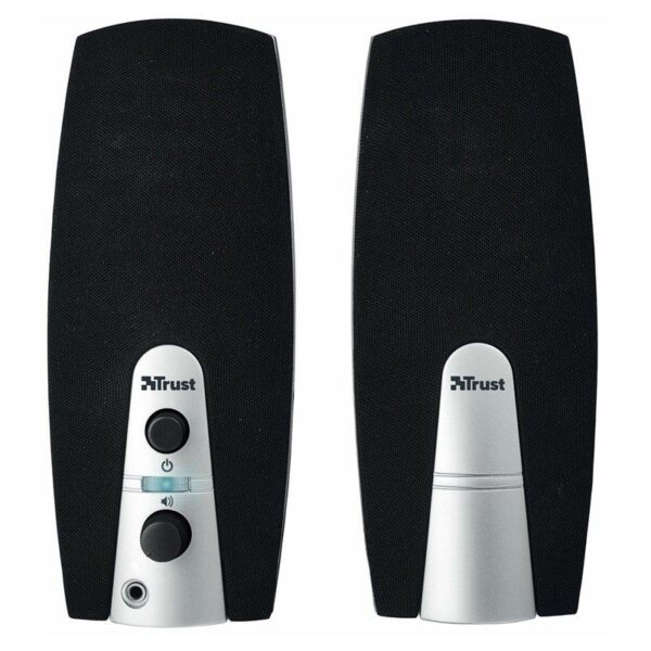 TRUST ALTAVOCES MILA 2.0 5W RMS 10W MAX AUTOALIMENTADO USB CONEXION FRONTAL NEGRO