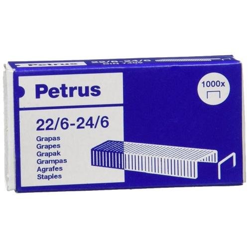 PETRUS GRAPAS 22/6-24/6 GALVANIZADAS -CAJA DE 1000 -25U-