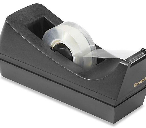 SCOTCH DISPENSADOR PARA ROLLOS NEGRO DE 33 METROS