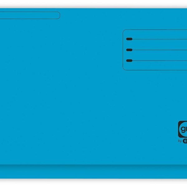 GIO SUBCARPETA CON BOLSA Y SOLAPA AZUL INTENSO CARTULINA FOLIO 320GR -25U-