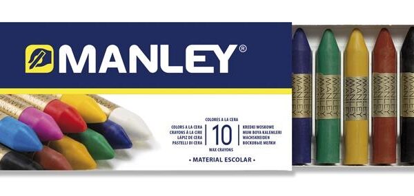 MANLEY CERAS 60MM COLORES SURTIDOS ESTUCHE 10 UD