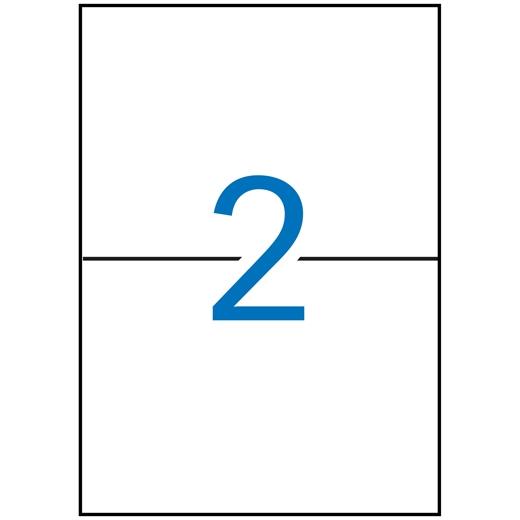 APLI ETIQUETAS ADHESIVAS 210X148MM INKJET/LÁSER C/RECTOS 2 X 500H BLANCO