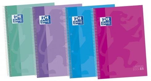 OXFORD CUADERNO CLASSIC EUROPEANBOOK 5 WRITE&ERASE 120H A4+ 5X5 MICROPERFORADO T/EXTRADURA COLORES TENDENCIA