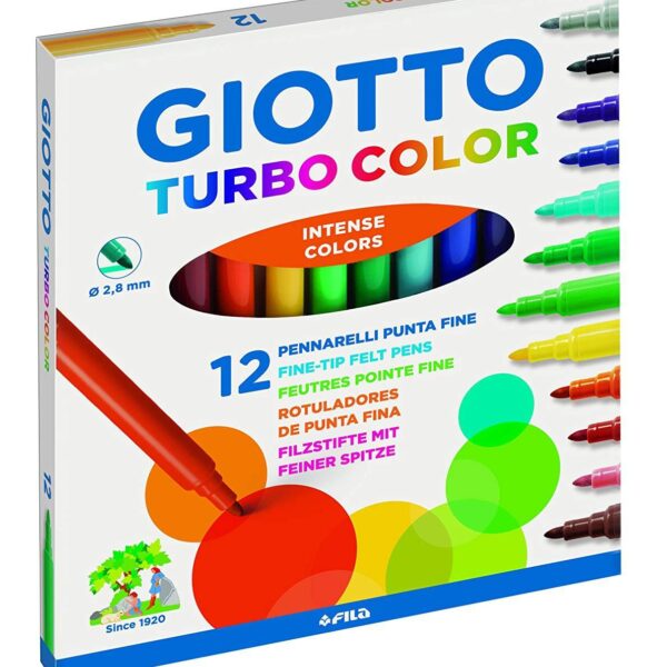 GIOTTO ROTULADORES TURBO COLOR SURTIDOS ESTUCHE 12 UD