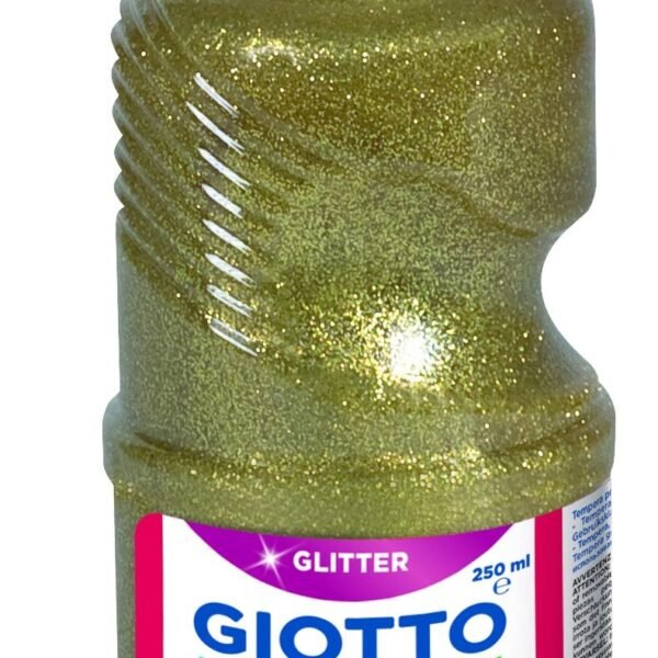 GIOTTO TÉMPERA GLITTER ORO BOTELLA 250 ML