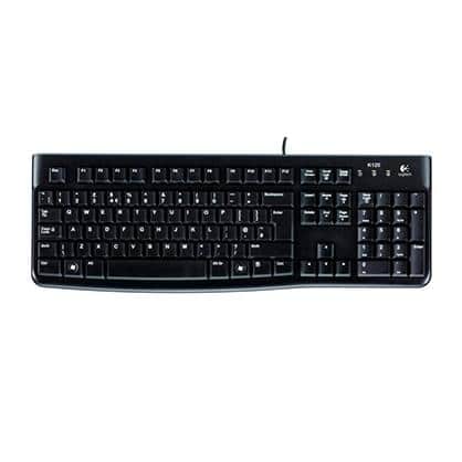 LOGITECH TECLADO K120 CABLE USB QWERTY ESPAÑOL NEGRO