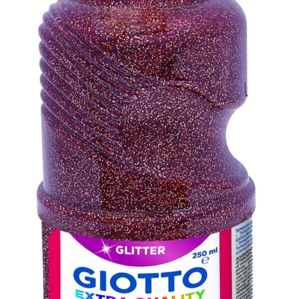 GIOTTO TÉMPERA GLITTER BRONCE BOTELLA 250 ML