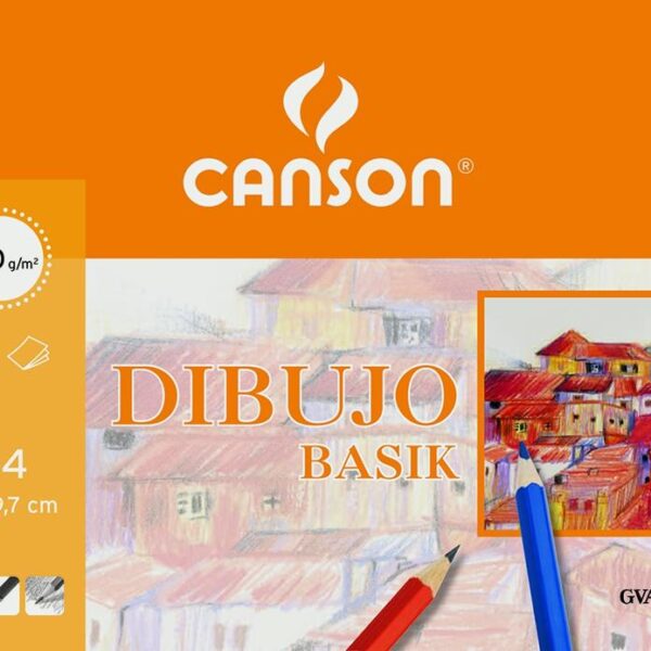 CANSON MINIPACK DIBUJO BASIK 10 HOJAS LISO 130 GR. 21X29,7CM -SOBRE UNITARIO-