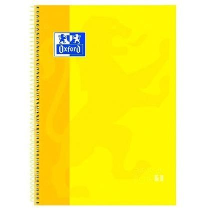 OXFORD CUADERNO CLASSIC EUROPEANBOOK 1 WRITE&ERASE 80H A4+ 5X5MM MICROPERFORADO TAPA EXTRADURA AMARILLO